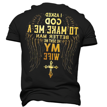 God Sent Me My Chic Wife Men's Mother's Day Girlfriend Gift T-shirt