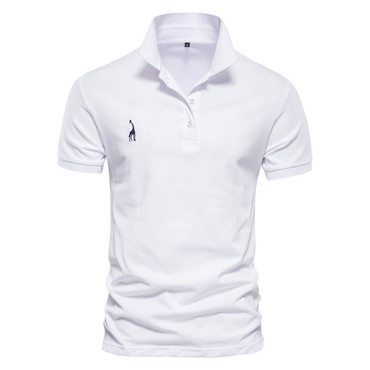 Men's Golf Turndown Collar Chic Short Sleeved Polo Shirt