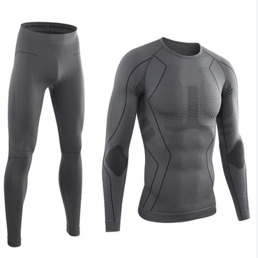 Outdoor Thermal Underwear Function Chic Tight Fitting Sweat Wicking Cycling Fitness Skiing 2-piece Set