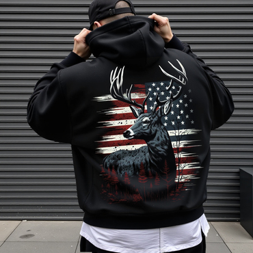 Men's Patriotic Casual Printed Chic Sweatshirt Hoodie