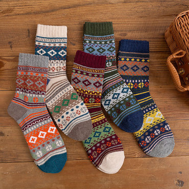 Casual Ethnic Style Mid-calf Chic Socks Cotton Socks