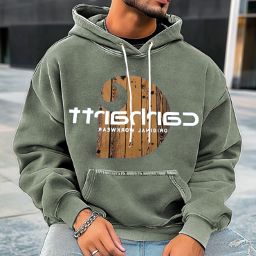 Men's Retro Street Outwork Chic Them All 1889 Graphic Print Hoodie