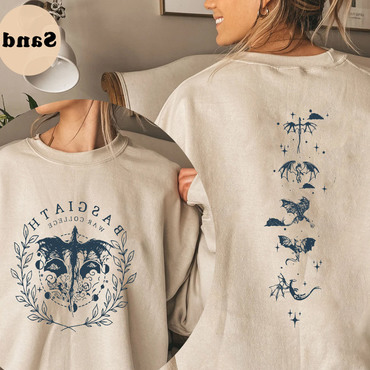 Vintage Basgiath War College Chic 2 Sides Sweatshirt