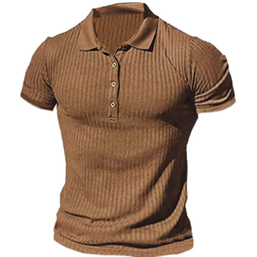 Men's Polo Casual Training Chic Short Sleeve T-shirt