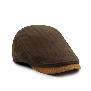 Men's Retro Color Blocke Chic Peaked Beret