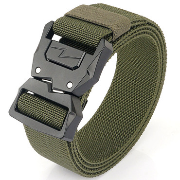 Lightning Tactical Buckle Men's Chic Elastic Belt