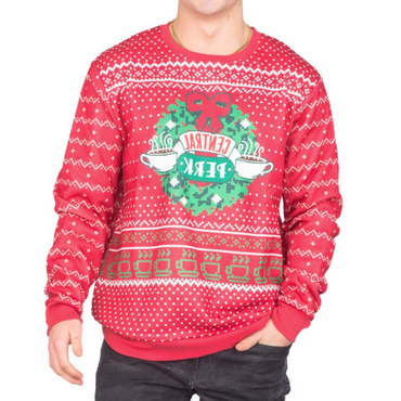 Unisex Print Crew Neck Chic Ugly Christmas Sweatshirt