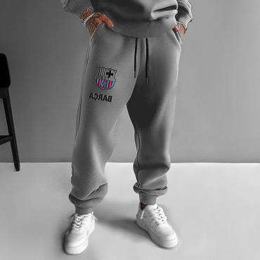 Unisex Fc Barcelona Soccer Chic Printed Sweatpants