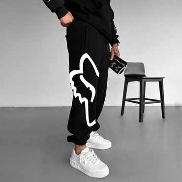 Men's Oversized Racing Chic Sweatpants