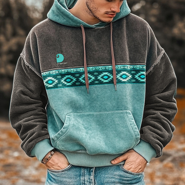 Men's Ethnic Retro Resort Chic Hoodie