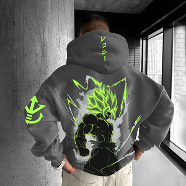 Unisex Anime Enthusiast Oversized Chic Hoodie