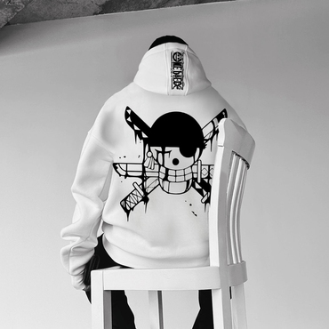 Oversize 'anime Print' Print Chic Hoodie