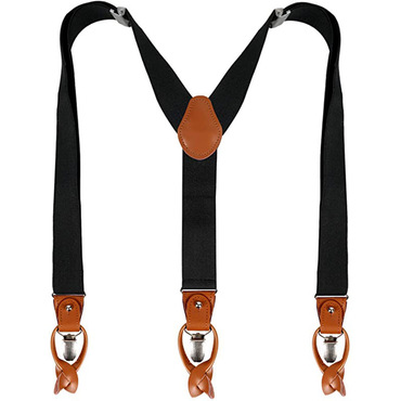 Men's Retro Casual Adjustable Chic Stretch Solid Color Suspenders