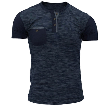 Men's Outdoor Tactical Pocket Chic Henley T-shirt