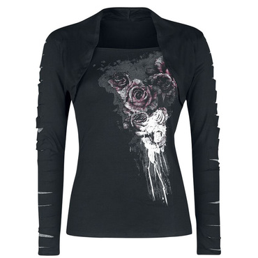 Womens Stitching Print Chic Top