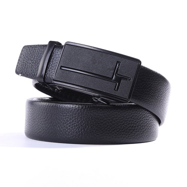 Men's Automatic Button Pants Chic Business Casual Belt