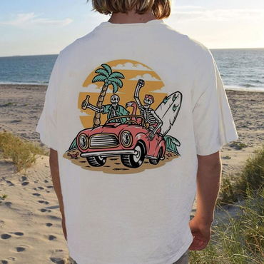 Summer Surf Retro Casual Chic Tee