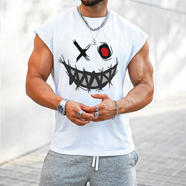 Men's Fashion Print Casual Chic Tank Top