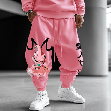 Unisex Oversized Anime Print Chic Casual Harem Pants