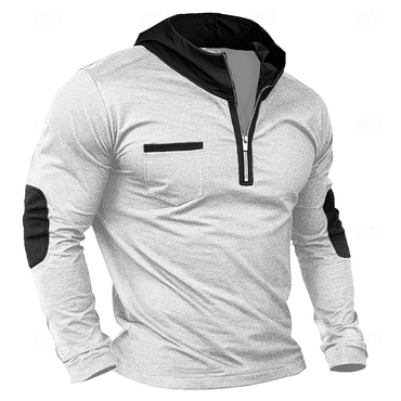 Men's Colorblock Casual Sports Chic Hooded Sweatshirt