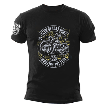 Unisex Route66 Vintage Outdoor Chic Leisure T-shirt