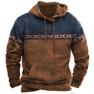 Men's Aztec Vintage Chic Hoodie