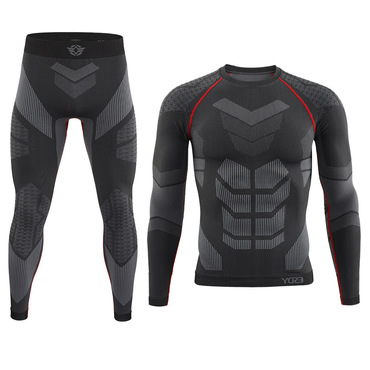 Men's Warm Cycling Skiing Chic Quick Drying Functional Underwear Set 2-piece Set