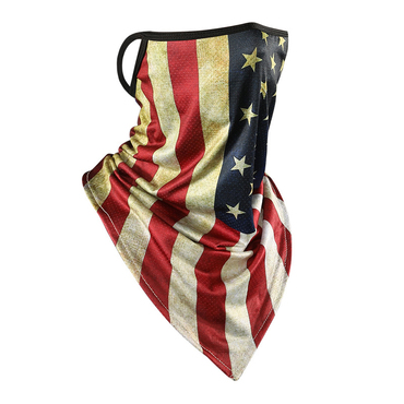 American Flag Ice Silk Chic Sunscreen Mask