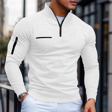 Men's Casual Waffle Long Sleeve Chic T-shirt