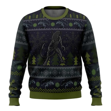 Alien 1979 Bug Hunt Chic Alien Xenomorph Ugly Sweater