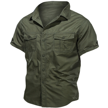 Men's Outdoor Tactical Workwear Chic Short Sleeve Shirt