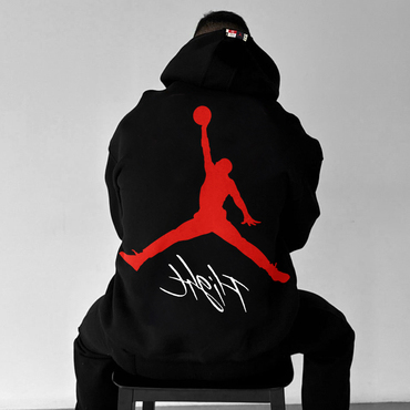 Oversized Street Style Basketball Print Chic Hoodie