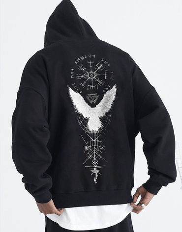 Valkyrie Vintage Spell Raven Chic Totem Hoodies