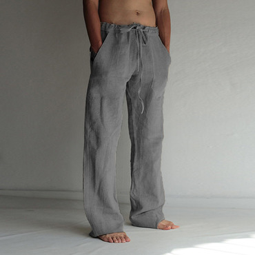 Mens Linen Cozy Casual Chic Pants