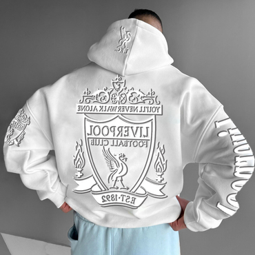 Men's Casual Football Print Chic Oversized Hoodie