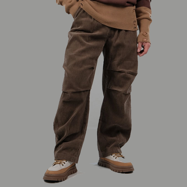 Men's Vintage Loose Multi Chic Pocket Corduroy Pants