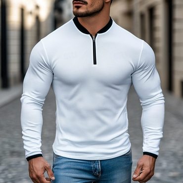 Men's Casual Long Sleeve Chic T-shirt