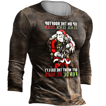 Tactical Santa Men's Long Sleeve Chic T-shirt