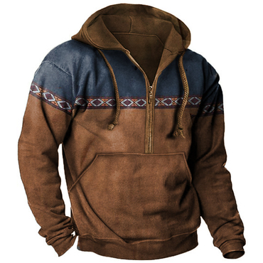 Aztec Vintage Men's Chic Hoodie