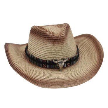 Men's Outdoor Western Cowboy Chic Foldable Straw Hat