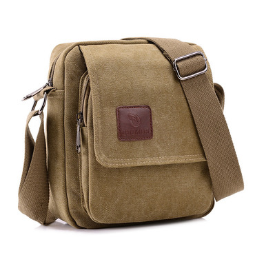 Men's Canvas Bag Casual Chic Bag Fashion Shoulder Bag Simple Light Messenger Bag