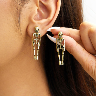 Halloween Dark Style Ghost Chic Skull Skeleton Earrings