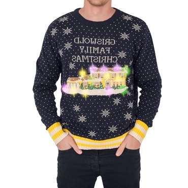 Unisex A Christmas Story Print Chic Crew Neck Ugly Christmas Sweatshirt