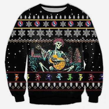 Grateful Dead Knitting Pattern Chic 3d Print Ugly Sweater