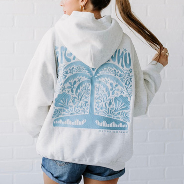 Under The Palms' Hoodie Chic - Gray