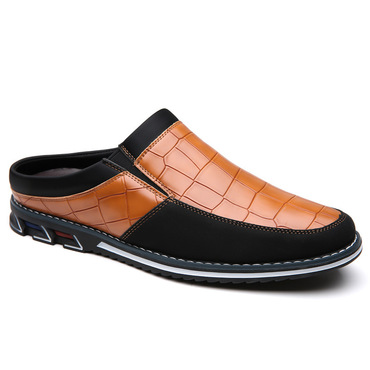 Men's Big Size Croc-embossed Chic Leather Loafers Stylish Slip-on Shoes