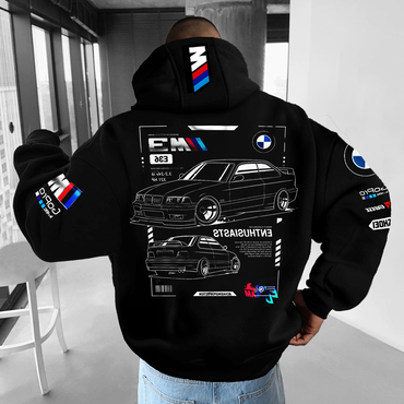 Unisex Oversized Bmw Racing Chic Hoodie Hoodie