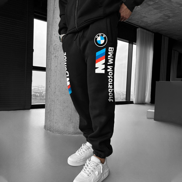 Oversized Racing Graphic Fleece Chic Sweatpants