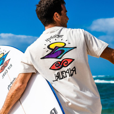Men's Surf Print Beach Chic Holiday Short Sleeve T-shirt