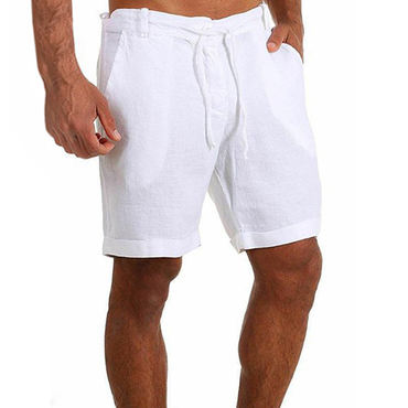 Men's Casual Solid Color Chic Cotton Linen Shorts